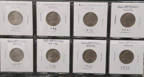 U.S. Nickel Collection: Jefferson & Buffalo 5&cent;, 1936&ndash;1989, 25 Coins, Mixed Mint Marks - 3