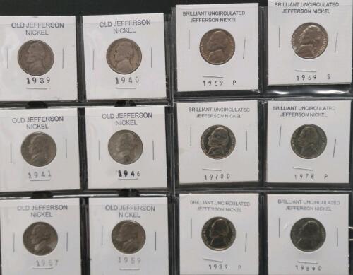 U.S. Nickel Collection: Jefferson & Buffalo 5&cent;, 1936&ndash;1989, 25 Coins, Mixed Mint Marks - 4