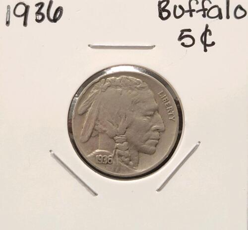U.S. Nickel Collection: Jefferson & Buffalo 5&cent;, 1936&ndash;1989, 25 Coins, Mixed Mint Marks - 5