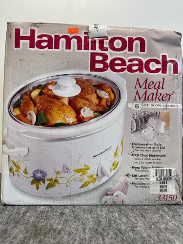 Unopened In Box - Hamilton Beach 5 Quart Slow Cooker