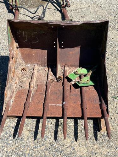 Oliver Small Tractor Trip Bucket And Hydraulics - 8