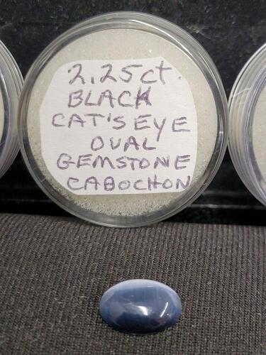 (5) Natural Gemstones in Gem Jars including: Cat's Eye, Turquoise, Rainbow Millefiori Glass, & More! - 5