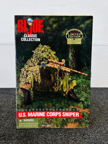 GI Joe Classic Collection U.S. Marine Corps Sniper Limited Edition 1997 Kenner Boxed