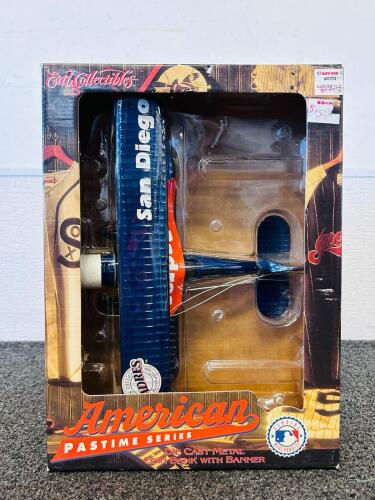 San Diego Padres Die Cast Airplane Coin Bank MLB Genuine Merchandise American Pastime Series