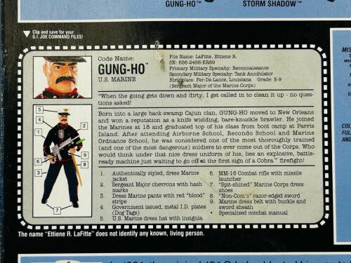 G.I. Joe Hall of Fame Dress Marine Gung-Ho Action Figure, Poseable, 1992 Edition - 5