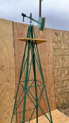 8' Tall John Deere decorative windmill/weather vane - 3