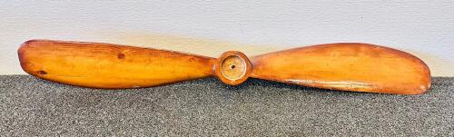 Vintage 2-Blade Laminated Wooden Airplane Propeller Display