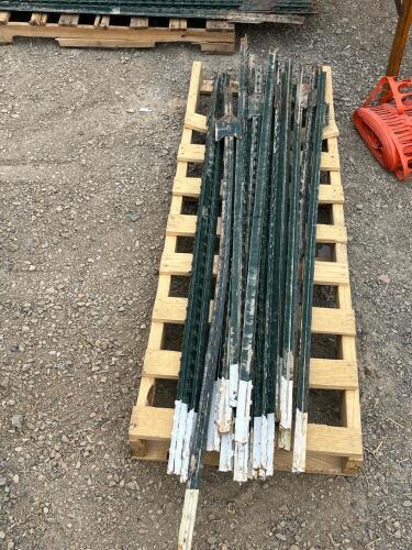 Bundle Of Green T Posts (approx 16pcs)