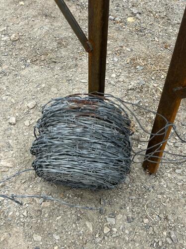 Barbed Wire Fence Roll, Galvanized - 2