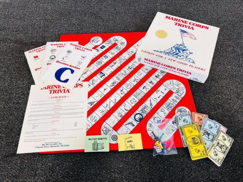 Marine Corps Trivia Board Game by Big Ben Games, 1985 Edition