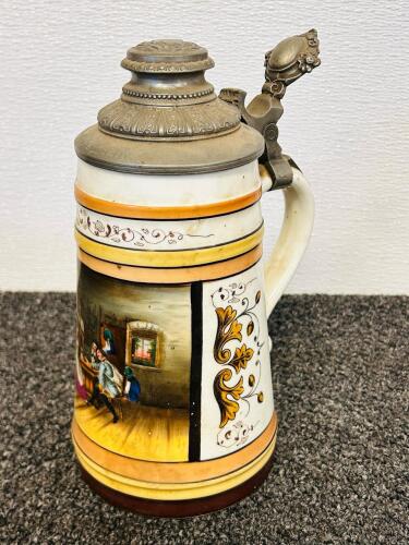 Budweiser, NFL & Holiday Collectible Beer Steins &ndash; Mix of Lidded & Unlidded, Grant&rsquo;s Farm, Marines - 4