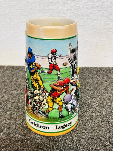 Budweiser, NFL & Holiday Collectible Beer Steins &ndash; Mix of Lidded & Unlidded, Grant&rsquo;s Farm, Marines - 6