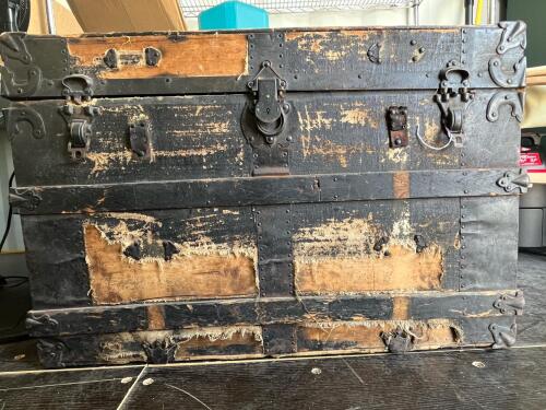 1930's Circa Shipping Trunk - 11