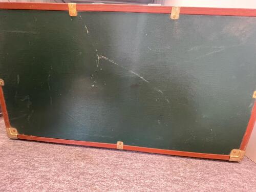 Collectible Emerald Green Concourse Foot Locker Trunk with keys - 5