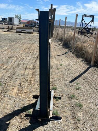 Steel Manual Shop Press Frame, Adjustable Bed, Blue, Missing Ram no brand - 3