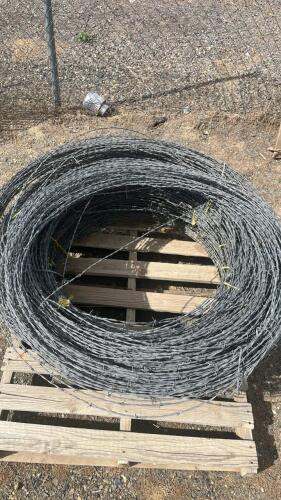 Large 2-Strand 4-Point Galvanized Barbed Wire Roll - 2