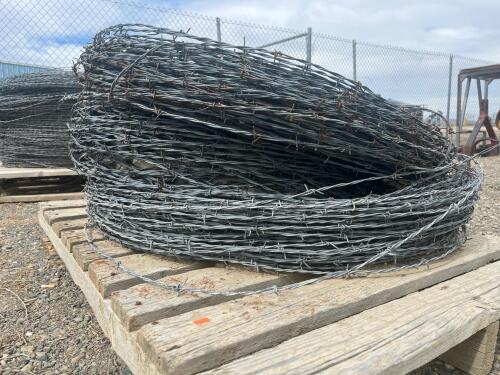 Large 2-Strand 4-Point Galvanized Barbed Wire Roll - 2
