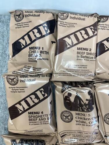 (24) Total MRE's - Meals Ready To Eat! - 7