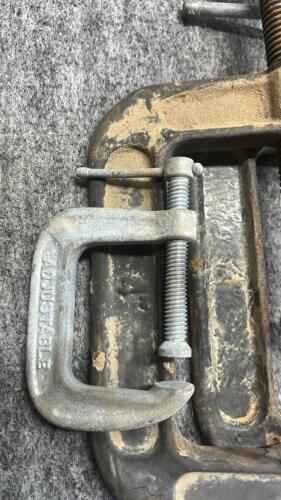 (4) Metal C-Clamps - Various Sizes - 2