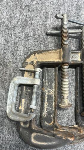 (4) Metal C-Clamps - Various Sizes - 3