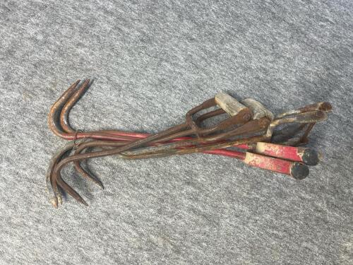(11) Miscellaneous Tools - large Wrenches & Hay Hooks - 3