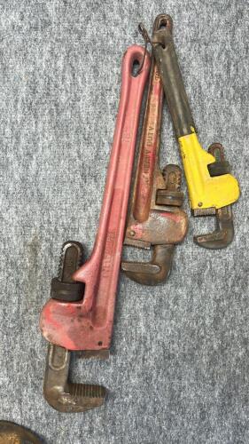 Pittsburgh Pipe Wrench, Heavy Duty Pipe Wrench, Wrench, RIDGID Pipe Cutter Lot