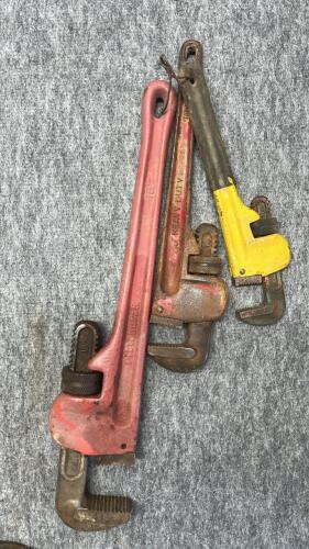 Pittsburgh Pipe Wrench, Heavy Duty Pipe Wrench, Wrench, RIDGID Pipe Cutter Lot - 2