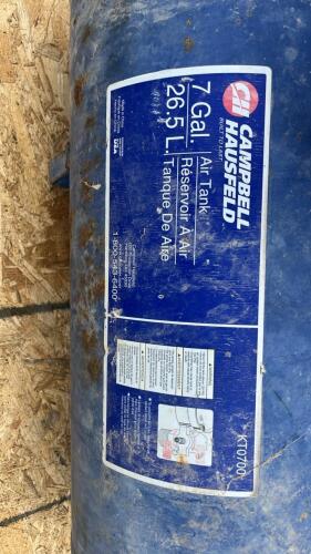(2) Compressed Air Tanks - (2) Orange Jack Stands - 2