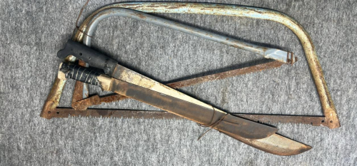(2) Machetes & (2) Bow Saws