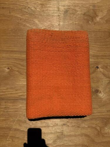 Black Western Leather Chaps and Orange Mayatex Show Blanket - 8