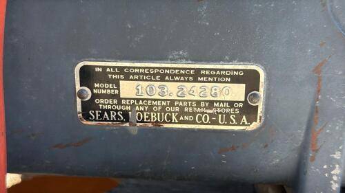 Craftsman Band Saw Model 103.24280, &frac14;&ndash;&frac12; HP, 12" Throat - 4