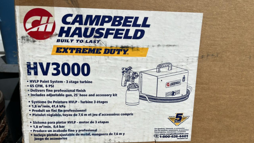 Campbell HV 3000 Household Paint Sprayer In box - 2