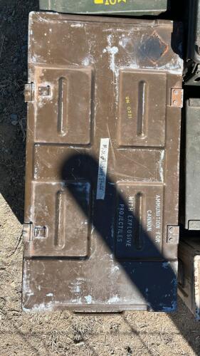 UN 0321 Ammo Box W/ Misc. Military Items