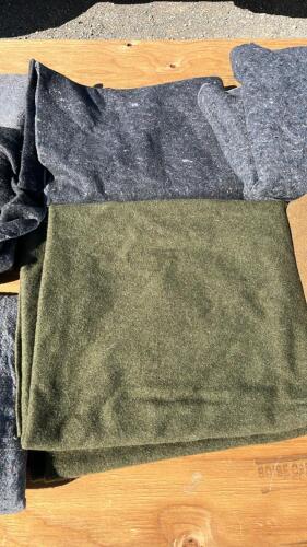 (8) Moving Blankets, (3) padded reflective padded rolls - 6