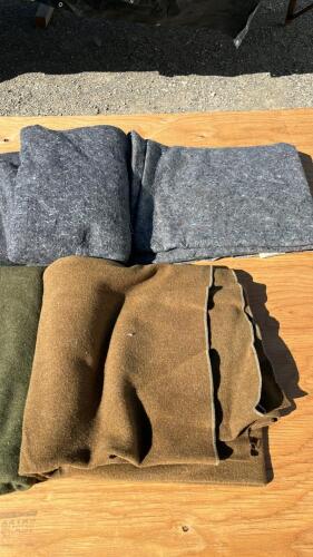 (8) Moving Blankets, (3) padded reflective padded rolls - 7