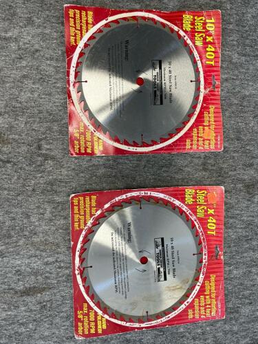 4.8V Grass Shear, Stanley Saw guide, Range Cord& Plug, Two 10 x 40T saw blades Harbor Freight