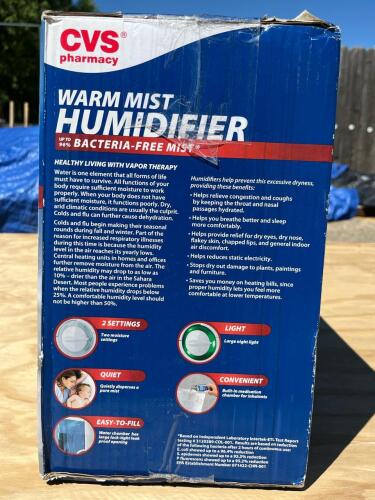 CVS Warm Mist Humidifier, Humana Shoulder Bag, Pastry Dough Shape Cutters - 2