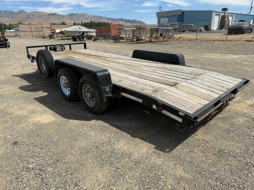 C&B CT18-6TA 18ft Car Hauler Trailer, 9,900lb GVWR, Dual Axle, Winch, Wood Deck - 6