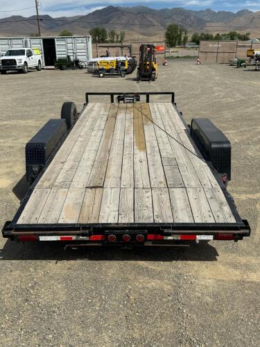 C&B CT18-6TA 18ft Car Hauler Trailer, 9,900lb GVWR, Dual Axle, Winch, Wood Deck - 7