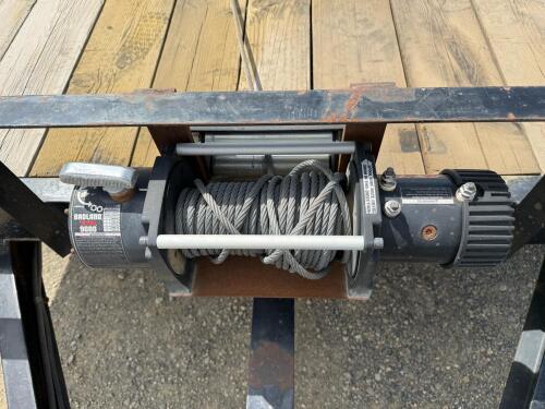 C&B CT18-6TA 18ft Car Hauler Trailer, 9,900lb GVWR, Dual Axle, Winch, Wood Deck - 11
