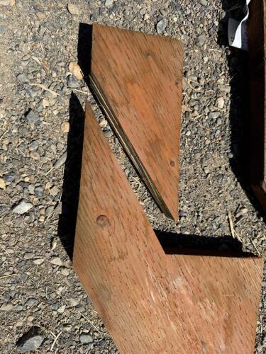 (2) 2x12 5-Step Outdoor Wood Stair Stringers, Treated, Non-Structural, Lot of 2 - 2