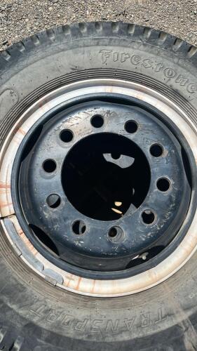 (2) Firestone Transport 9.00-20 Load Range Semi Tires - 2