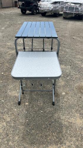 Cabela's Aluminum folding prep table with bag, Coleman 6 Quart RoadTrip Heat 'N Serve Propane Slow Cooker - 4