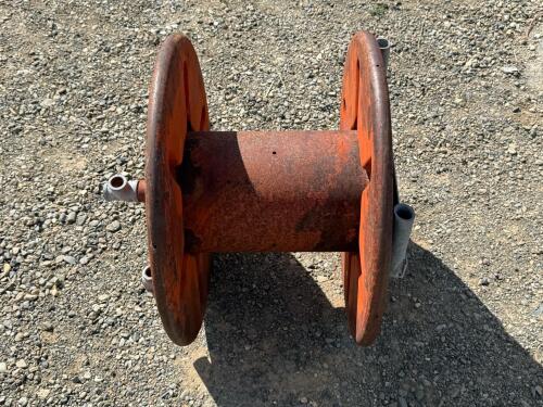 Forester Heavy Duty Steel Hose Reel, Manual Crank, 20 in Diameter, Mounting Bracket, Industrial Grade - 2