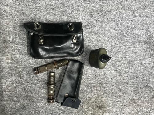 Military Surplus .30 CAL M1A1 Ammo Box with Reloading Dies, Oiler, and Cleaning Kit - 2