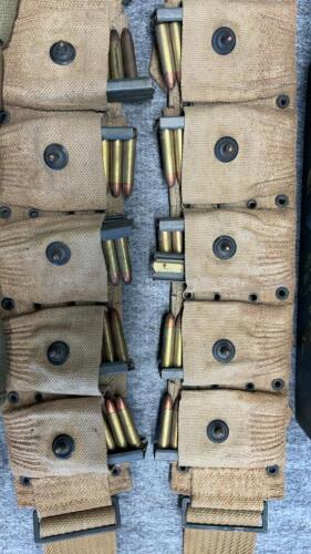 .30 carbine - approx 110 rounds, ammo belts and ammo can