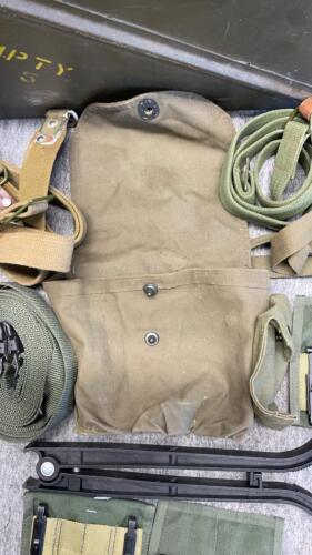 Ammo box with satchel belts and pouches - 3