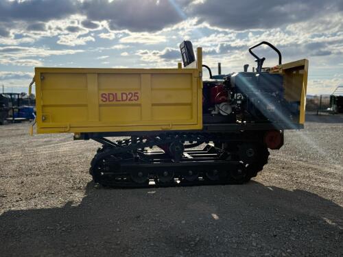 SDLANCH SDLD25 Tracked Mini Dumper, 3,300 lb Capacity, 420cc Gasoline Engine - 6