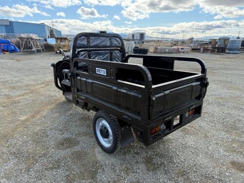Black Electric Cargo Tricycle Manual Hydraulic Dump Bed, ***Assembly Required*** - 2