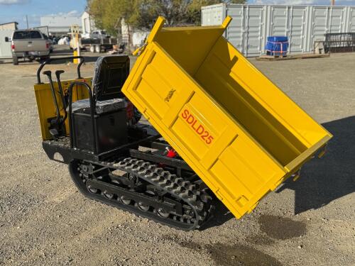 SDLANCH SDLD25 Tracked Mini Dumper, 3,300 lb Capacity, 420cc Gasoline Engine - 11